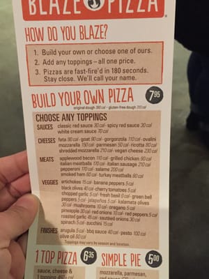Menu photo 7 Blaze Pizza Albany, NY Menu photo 7 Blaze Pizza Albany, NY