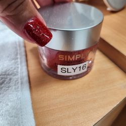 La Nails - Beautiful Christmas red nail color