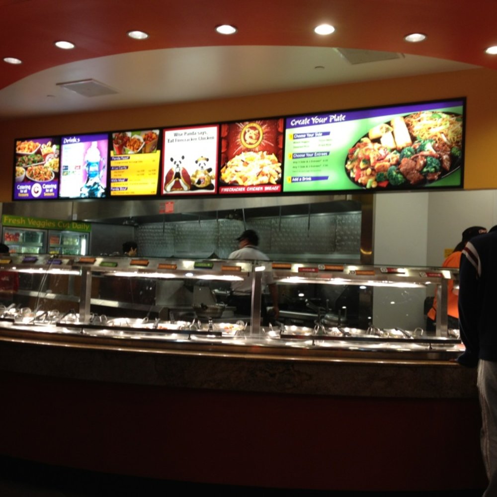Food line at Panda Express Food line at Panda Express