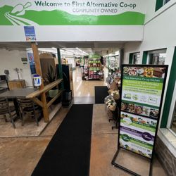First Alternative Natural Foods Co-op - Entrance and community kitchen area