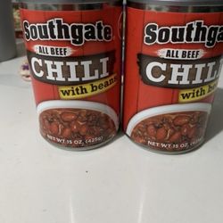 Chili with Beans (2 cans). Price $1.25 each.