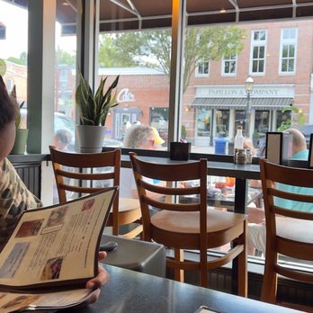 Brewed Awakening - The front table on the right side, near the kitchen - Coffee & Tea Near Me - Metuchen, New Jersey