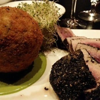 Prime One Twelve - Seared tuna was meh, but Wasabi rice ball saved the dish - Steakhouses Near Me - Miami Beach, Florida Prime One Twelve - Seared tuna was meh, but Wasabi rice ball saved the dish - Steakhouses Near Me - Miami Beach, Florida