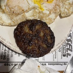 Halfway Diner - Supposed to be sausage but looked like a hockey puck.