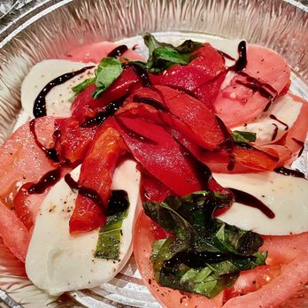 Danny's Pizzeria - Caprese Salad: I add my own Balsamic Glaze because I don't like the restaurant vinegar version. - Pizza Near Me - Brooklyn, New York Danny's Pizzeria - Caprese Salad: I add my own Balsamic Glaze because I don't like the restaurant vinegar version. - Pizza Near Me - Brooklyn, New York