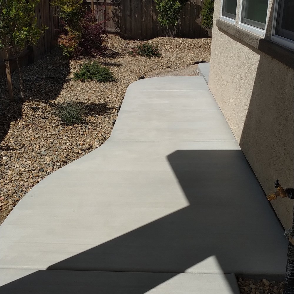 Western Concrete Designs - Path from covered patio to back - Masonry/Concrete Near Me Western Concrete Designs - Path from covered patio to back - Masonry/Concrete Near Me