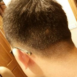 This is not a fade. There are bald spots in my head. It's uneven. There are parts sticking up. This is horrible.