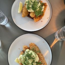 Fried fish filet was delicious