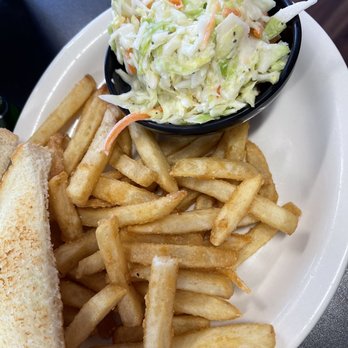 Texas Ribs & BBQ - a plate of fries and coleslaw - American Near Me - La Plata, Maryland