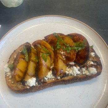 Coma Coffee Roasters - Peach and Goat Cheese Toast - Coffee Roasteries Near Me - Richmond Heights, Missouri Coma Coffee Roasters - Peach and Goat Cheese Toast - Coffee Roasteries Near Me - Richmond Heights, Missouri