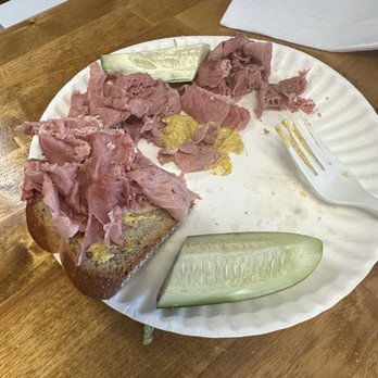 S&L Subs - Sample of the corned beef. So so good! - Delis Near Me - Chelsea, Massachusetts