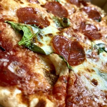 MOD Pizza - Custom Mod Pizza with Parmesan, Spinach, Red Sauce, Pepperoni, Mozzarella, and Asiago - Fast Food Near Me - San Antonio, Texas MOD Pizza - Custom Mod Pizza with Parmesan, Spinach, Red Sauce, Pepperoni, Mozzarella, and Asiago - Fast Food Near Me - San Antonio, Texas
