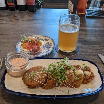 Pearl's Place & Pantry - Fried green tomatoes & deviled eggs. - Barbeque Near Me - Manchester, Vermont