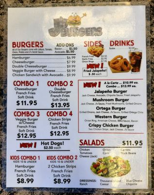 Menu photo 3 J's Burgers Paso Robles, CA Menu photo 3 J's Burgers Paso Robles, CA