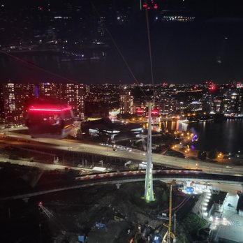 Emirates Air Line - Royal Docks - London at night - Public Transportation Near Me - London, XGL