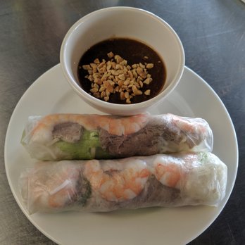 Basil Authentic Vietnamese Cuisine - Shrimp & Pork Spring Rolls (A4) for $3.95. - Vietnamese Near Me - Everett, Washington