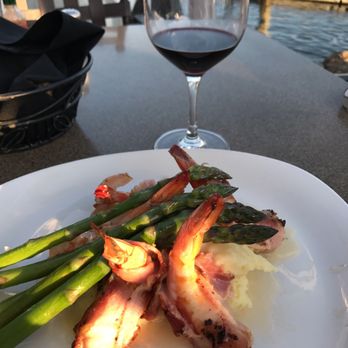 Parkers' Lighthouse - Stuffed Shrimp with pancetta Yukons & asparagus This dish made us very very sick. Beware! - Seafood Near Me - Long Beach, California