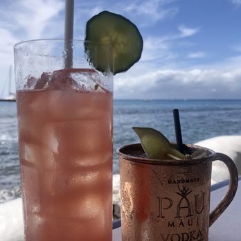 Mala Ocean Tavern - Drinks on the water - Spa day (no visible mint) and aversion on Moscow mule - Seafood Near Me - Lahaina, Hawaii Mala Ocean Tavern - Drinks on the water - Spa day (no visible mint) and aversion on Moscow mule - Seafood Near Me - Lahaina, Hawaii