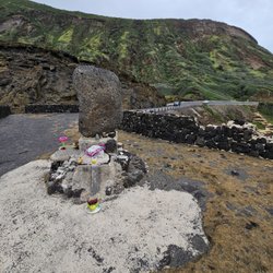 Japanese Fisherman’s Memorial - Looking towards the mountain and the road...