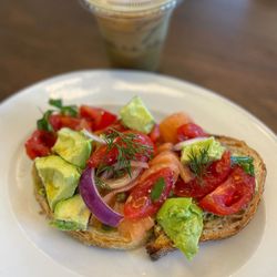 Tatte Bakery & Cafe | Wellesley - Smoked salmon & avocado tartine!