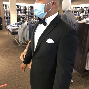Men's Wearhouse - Shay making sure the tux fit him perfectly! - Men's Clothing Near Me - BREA, California Men's Wearhouse - Shay making sure the tux fit him perfectly! - Men's Clothing Near Me - BREA, California