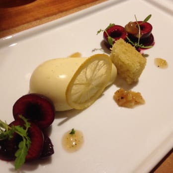 Parallel 37 - Vanilla Parfait, Cherry, Lemmon Chutney - New American Near Me - San Francisco, California Parallel 37 - Vanilla Parfait, Cherry, Lemmon Chutney - New American Near Me - San Francisco, California
