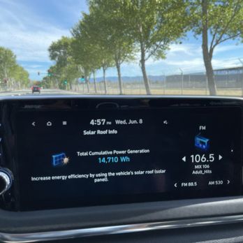 Stevens Creek Hyundai - On june 8, 14710 Wh. On June 2, 11510 Wh meaning 500Wh per day, meaning 50W per hour - Car Dealers Near Me - Santa Clara, California