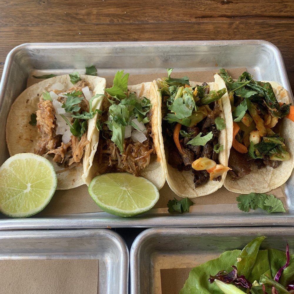 Bartaco - Roasted duck on left, sesame ribeye on the right - Tacos Near Me - Denver, Colorado