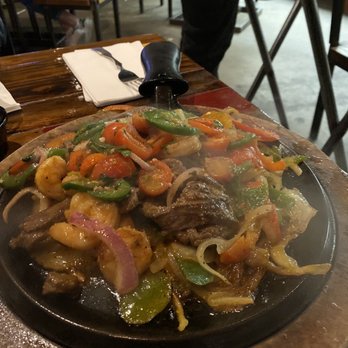 Nacho Daddy - Filet Mignon Fajitas* with Flaming Shrimp - New American Near Me - Las Vegas, Nevada