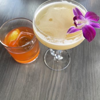 The Beaumont - Drinks-- 1 alcoholic, 1 pear mocktail - Steakhouses Near Me - Catonsville, Maryland The Beaumont - Drinks-- 1 alcoholic, 1 pear mocktail - Steakhouses Near Me - Catonsville, Maryland