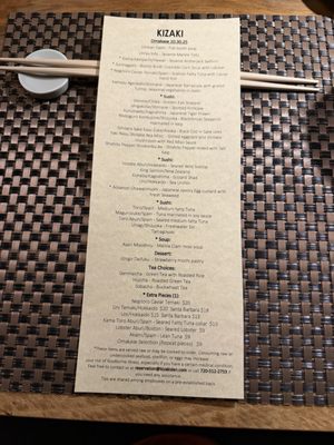Menu photo 2 Kizaki Denver, CO