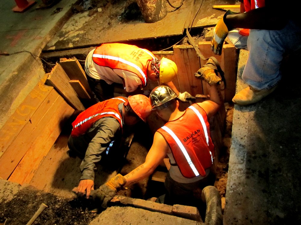 Slide of Balkan Sewer & Water Main
