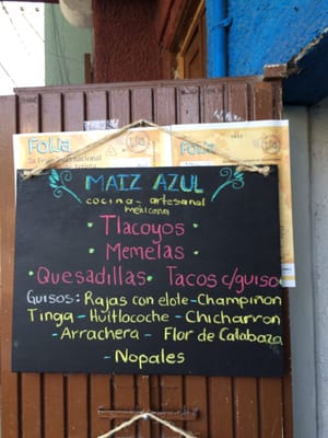 Menu photo 2 Maíz Azul Guadalajara, JAL