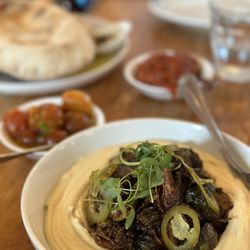 Saba - brussels sprouts hummus
