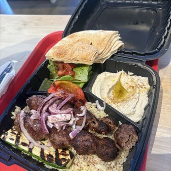 Wahib's Mediterranean Express - beef luhle plate - Mediterranean Near Me - San Gabriel, California