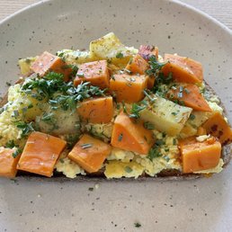 TROCADERO TARTINE with sweet potatoes TROCADERO TARTINE with sweet potatoes