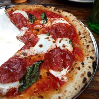 Roberta's - Margarita with pepperoni - Pizza Near Me - Brooklyn, New York