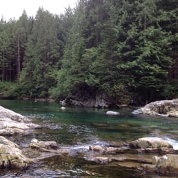 Gold creek in the summer - the water is ice cold