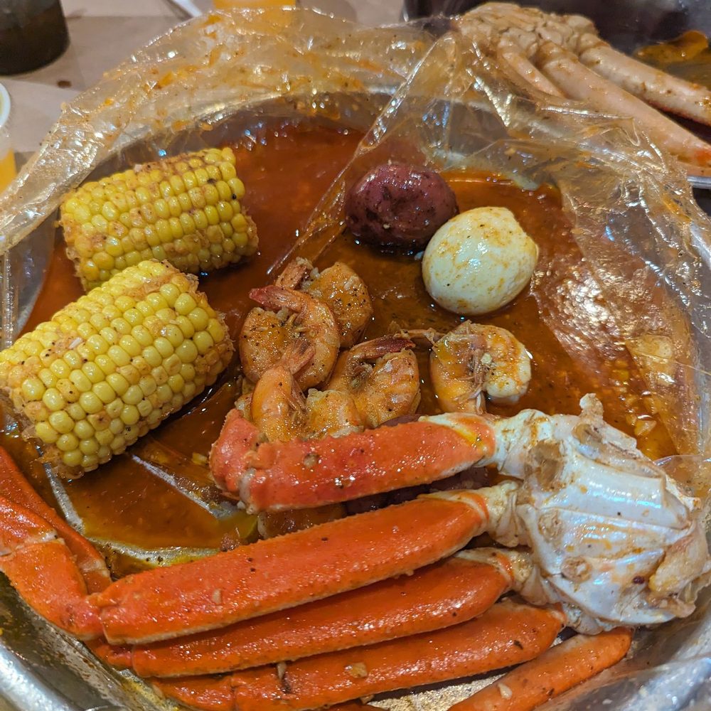 The Mighty Crab - Thursday Special with extra corn, potatoes, and eggs - Seafood Near Me - Monroe, Louisiana The Mighty Crab - Thursday Special with extra corn, potatoes, and eggs - Seafood Near Me - Monroe, Louisiana