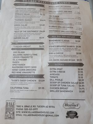 Menu photo 4 Village Bakehouse Tucson, AZ Menu photo 4 Village Bakehouse Tucson, AZ