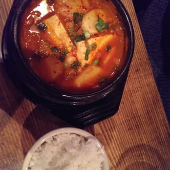 Mokja - Kimchi stew -- yummy with good amount of heat and flavor - Korean Near Me - Astoria, New York Mokja - Kimchi stew -- yummy with good amount of heat and flavor - Korean Near Me - Astoria, New York