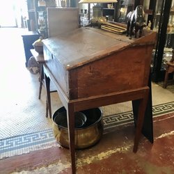 Old draftsman's desk!  woot! woot!  useful & conversation piece!  I think my friend is gonna grab it