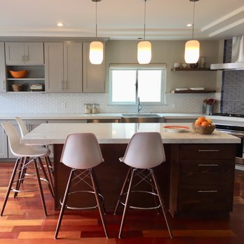 Synthesis Interiors & Color - partial kitchen remodel with recycled Fireclay tile, low VOC paints and stains and quartz counters - Interior Design Near Me - Berkeley, California Synthesis Interiors & Color - partial kitchen remodel with recycled Fireclay tile, low VOC paints and stains and quartz counters - Interior Design Near Me - Berkeley, California