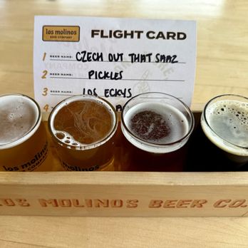 Los Molinos Beer - Flight of beer - Brewpubs Near Me - San Clemente, California Los Molinos Beer - Flight of beer - Brewpubs Near Me - San Clemente, California