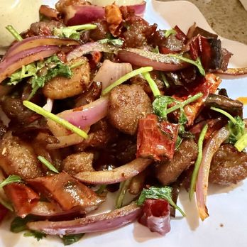 Mayan Bar & Noodle - House Special Lamb! Very tasty  First time trying this place out, I drive by it daily and woah pretty good! - Szechuan Near Me - Monrovia, California