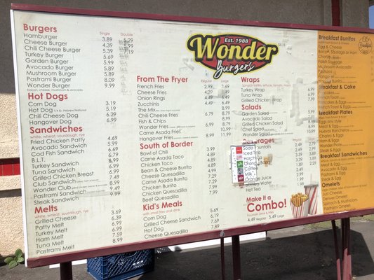 Menu photo 5 Wonder Burgers Pasadena, CA Menu photo 5 Wonder Burgers Pasadena, CA