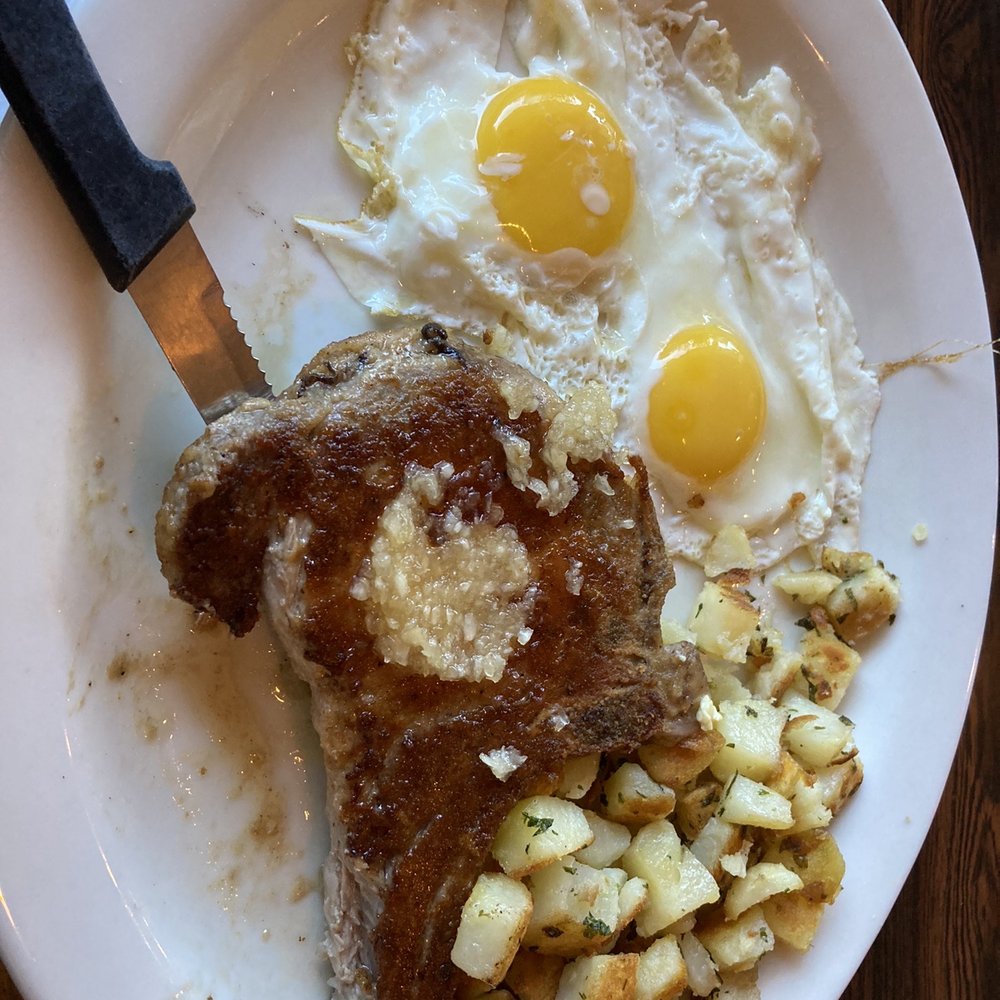 Longhouse Restaurant - Garlic pork chop - so good! - New American Near Me - Gilroy, California Longhouse Restaurant - Garlic pork chop - so good! - New American Near Me - Gilroy, California