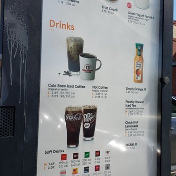 Chick-fil-A - Breakfast drive thru menu - Fast Food Near Me - Hoover, Alabama