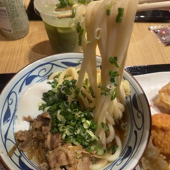 Marugame Udon - Nikutama Udon sanuki style. Noodle pulll - Japanese Near Me - Arcadia, California