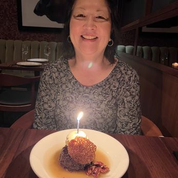 The Arthur J - Birthday Girl with Sticky Toffee Pudding - Steakhouses Near Me - Manhattan Beach, California